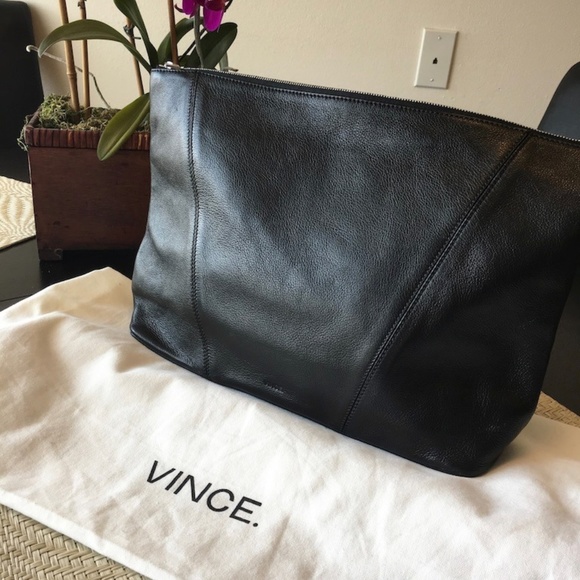 Vince Handbags - Vince Modern V Leather Pochette, Never used